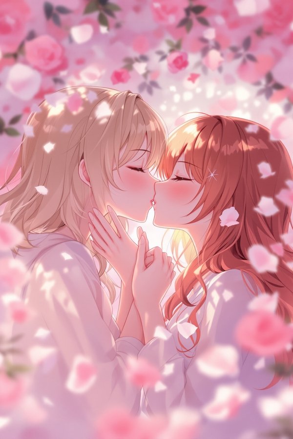 花吻在上 - 哔咔漫画官网百合番剧封面